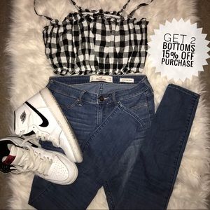 hollister skinny low rise jeans